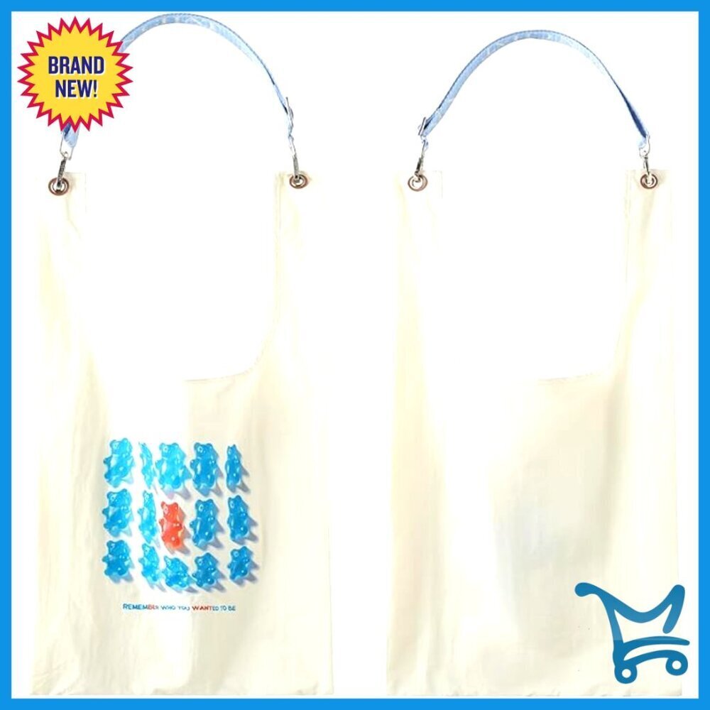 Foldable Nylon Tote Bag with Removable Strap, 20L Capacity